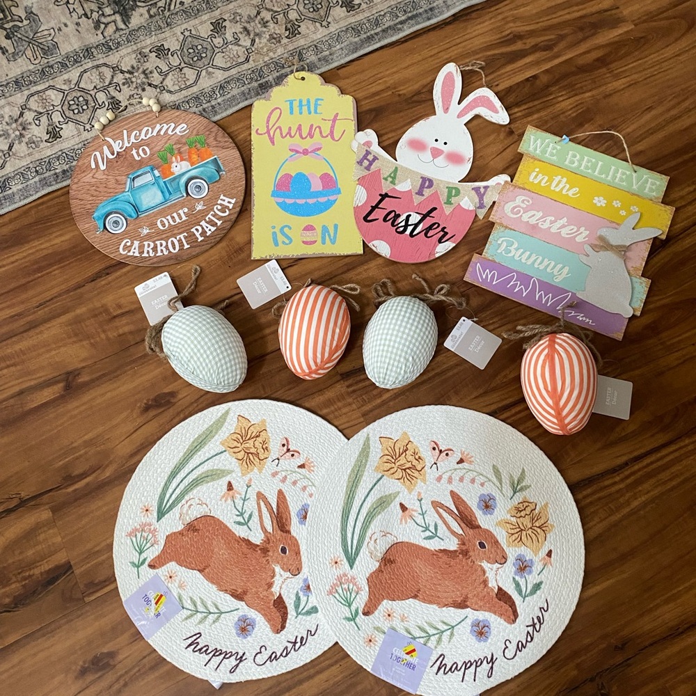 Lots of Easter and Spring Decor Set - Multicolor